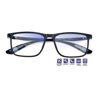 Lovispecs Close-up Glasses for Men Women, Black + grey, Oversized