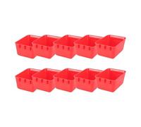 LOVIVER 10x Pet Bird Parrot Feeders Bird Food Bowls Lightweight Easy Installation Water Container Chicken Feeders for Hamsters Pigeon