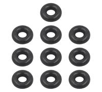 LOVIVER 10x Rubber O Rings Ball Stopper Parts Black Terminals Components for Home Gym Machine Use Replacement Sealing Gasket 4mm Hole