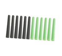 LOVIVER 12Pcs Trampoline Enclosure Pole Foam Sleeves Padding Foam Portable Kids Trampoline Accessories Replacement Protector for Tube, 6 Green 6 Black