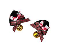 LOVIVER 2 Pieces Christmas Hair Clips Props Costume Christmas Hair Pins for Performance, Snowman