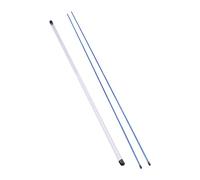 LOVIVER 2 Pieces Golf Alignment Rods Swing Training Posture Correction Golf Practice Rods with Storage Tube 122cm for Putting Aiming, Blue