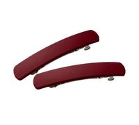 LOVIVER 2 Pieces Spring French Hair Clips, Headwear Hair Jewelry Barrettes, red