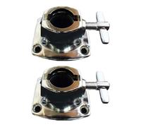 LOVIVER 2 Pieces Tom Cymbal Holder Clamp Bass Drum Tom Mount Bracket Instrument Replacement Accessory for Drum