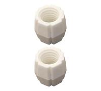 LOVIVER 2 Pieces Toothpaste Refill Adapter Toothpaste Tube Adapter Travel Easy to Use Useful Tool Compact Accessories Converter White