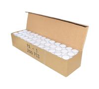 LOVIVER 200Pcs Small Loose Display Box Round Jewelry Show Box for Collectibles Empty Mini Round Jewelry Show Box Container, White