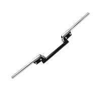 LOVIVER 22M Motorcycle Handlebar High Handle Grips Pad Aluminum Alloy Spare Part Sturdy Universal Replacement for Bike Accessory, Silver