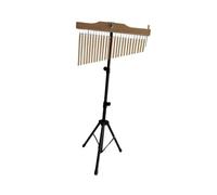LOVIVER 25 Note Single Row Wind Chimes Musical Percussion Instrument Music Educational Stand Bell Wind Chime Bell Practice Adults, C