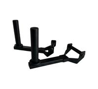 LOVIVER 2Pcs Farmer Walk Handles Carry Handle Sturdy Multifunctional Home Gym Workout Professional Grip Repair Black, 2.5 cm Hole Dia