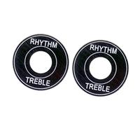 LOVIVER 2x Washer Treble for LP Electric Guitar, Black, as described