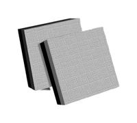 LOVIVER 2x Weight Lifting Drop Pads Silence Mats Portable Accessories Floor Protection Deadlift Weight Cushion for Beginner Men Women, Black Gray 50x50x4cm