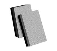 LOVIVER 2x Weight Lifting Drop Pads Silence Mats Portable Accessories Floor Protection Deadlift Weight Cushion for Beginner Men Women, Black Gray 50x30x4cm