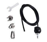 LOVIVER 3.5M Steel Wire Rope with Rubber Heavy Duty DIY Weight Multi Fitness Pulley Cable for Gym Workout Pulley System Home Attachment