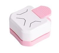 LOVIVER 3 in 1 Corner Cutter, Trimmer Handmade Laminate DIY Craft Projects Paper Corner Rounder Punch Cutting Paper for Home Office, Pink