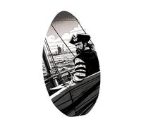 LOVIVER 35" Skimboard with High Gloss Coat Wood Skim Body Board, Lightweight Poplar Wooden Bodyboard, Surf Boards Shallow Water, Beach Sand Board Small Surfboard for Beginners Teens Children Universal