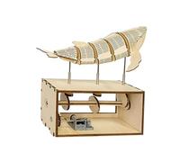 LOVIVER 3D Wooden Puzzle Hand Crank Music Box Handmade Mechanical Music Boxes Music Movement Creative Crafts for Children Birthday