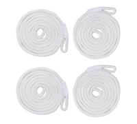 LOVIVER 4Pcs Boat Lines, Inflatable Marine Bumpers Mooring Rope Lines, White