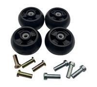 LOVIVER 4Pcs Mower Deck Gage Wheels Replaces AM125172 Premium Spare Part for with 48" 54" 60" 62" 72" Decks Lawn Tractor 400 x900 300