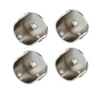 LOVIVER 4Pcs Recess Bracket Curtain Rail Support Curtain Pole Bracket Wall Mount 28mm