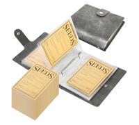 LOVIVER 50 Pieces Seed Packets, Seed Storage Envelopes, Reusable Self-Sealing Seed Packets, Self Sealing Organizers for Saving Collection Vegetable Plants Garden Flower Seeds, Storage Box & Binder