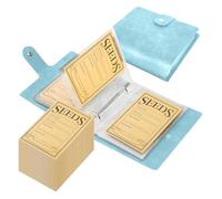 LOVIVER 50 Pieces Seed Packets, Seed Storage Envelopes, Reusable Self-Sealing Seed Packets, Self Sealing Organizers for Saving Collection Vegetable Plants Garden Flower Seeds, Storage Binder, Green