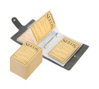 LOVIVER 50Pcs Seed Storage Envelopes Resealable Self-Sealing Seed Envelopes, Seed Storage Organizers, Flower Vegetable Seed Saving Organizing, 50 Plant Saver Binder, Seed Collection Bags, Black