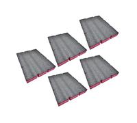 LOVIVER 5Pcs Tool Box Foam Inserts Foam Sheets Men Women Storage Box Inserts Liners for Padding Model Making Packaging DIY Projects, 40.5cmx30.5cmx2.5cm