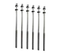 LOVIVER 6x Drum Tension Rods Drum Lug Screws Drum Hardware M5 Drum Set Screws Drum Lug Bolts for Musical Instrument Jazz Drums Repair, M5x110mm