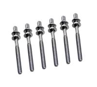 LOVIVER 6x Drum Tension Rods Drum Lug Screws Drum Hardware M5 Drum Set Screws Drum Lug Bolts for Musical Instrument Jazz Drums Repair, M5x45mm