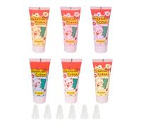 LOVIVER 6x Simulation Whipped Cream Glue Set Cream Clay Glues Crafting Assorted Color 50G Handmade DIY Phone Case for Mirror Hair Bow, A