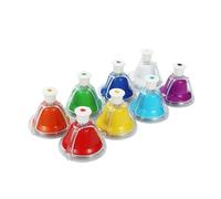 LOVIVER 8 Note Diatonic Metal Hand Bells, Rainbow Music Bells Valentines Day Gift, Classroom Desk Bells, Child Percussion Instrument, 10 cents