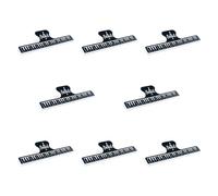 LOVIVER 8 Pieces Music Score Clip Erhu Score Folder Set Gifts Stave Notation Clip Bundle for Speech Resumes Documents Contracts, Black