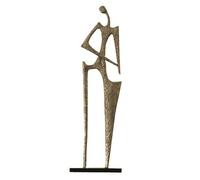 LOVIVER Abstract Figure Sculpture Human Figure Statue Ornament Decor With Cast Aluminum Body And Marble Base For Shelf Entryway Model Room Suitable for gift giving home decoration, Bronze