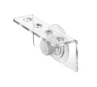 LOVIVER Acrylic Coral Frag Holder Coral Frag Rack, Sturdy Aquarium Fish Tank Accessories, Space Saving Shelf with Suction Cup, 4 hole
