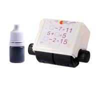 LOVIVER Addition Subtraction Math Stamp Arithmetic Tool Rolling Within 20 Number Roller Stamp for Preschool Home Kindergarten Parents