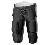 LOVIVER Adult Pants Padded Shorts Compression Shorts Impact Shorts Athletic Shorts With Foam Padding And Drawstring Waist Suitable for football training rugby , M , Children Black