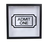 LOVIVER Adventure Archive Box Ticket Holder with Slot DIY Gifts Memory Box Travel Shadow Box for Awards Theatre Gifts Friends Stamps, Black, 29cmx29cm