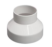 LOVIVER Air Duct Adapter 100mm to 75mm Accessory Pipe Fitting Havc Pipe Connector for Hotel System Simple Installation White