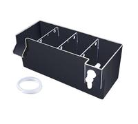 LOVIVER Aquarium Fish Tank Filter Drip Flow Box Clear Waterfall Increase Water Flow Hang on Filter Box Accessory for Small Fish Tanks, Black 24x10.5x10cm