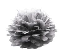 LOVIVER Artificial Feather Light Shade, Lightshade Ceiling Light Shade, Artificial Feather Lampshade for E27 Bulb, Gray