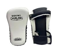 LOVIVER Arts Training Pad Strike Boxing Pad Kick Pad PU Leather Reinforced Piping With Adjustable Secure Fit Suitable for gym workouts partners training classes, White
