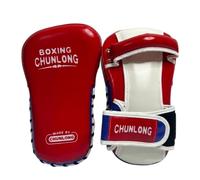LOVIVER Arts Training Pad Strike Boxing Pad Kick Pad PU Leather Reinforced Piping With Adjustable Secure Fit Suitable for gym workouts partners training classes, Red