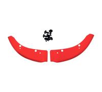 LOVIVER Automobile Front Lip Splitter Spoiler Guard Skirt Impact Resistant PP Helps From Dips And Stones Subtle Sport Styling Pre Drilled For suitable for, Red