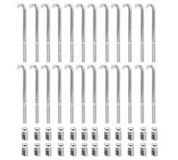LOVIVER Banjo Hook Brackets and Nuts Set Accessories Lightweight Replacement Sturdy Professional Banjo Repair Kits Maintenance Tools
