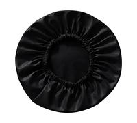 LOVIVER Bar Stool Cover Waterproof PU Leather Elastic Chair Protector Round Seat Cushion Sleeve Stool Slipcover for Salon Hotel Bar Home, Black