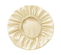 LOVIVER Bar Stool Cover Waterproof PU Leather Elastic Chair Protector Round Seat Cushion Sleeve Stool Slipcover for Salon Hotel Bar Home, Beige