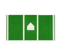 LOVIVER Baseball Baseball Training Mat Batting Mat Pitching Mat With Marked Plate Area And Rounded Corners To Prevent Wear EVA Backing For Traction suitable, Green White, 150 366cm