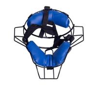 LOVIVER Baseball Face Face Guard Protector Gear With Steel Frame And Wire Cage Foam Padding And Adjustable Straps For Comfort And Secure Fit Suitable for Baseball And Softball Play, Blue