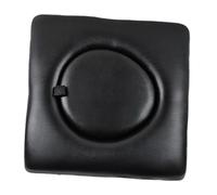 LOVIVER Bedside Commode Seat Cushion Toilet Seat,Commode Chair Hole Cover,Universal Fit,Soft,Thick Sponge Padded for Bedside Commodes, Black
