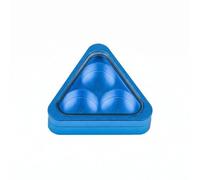 LOVIVER Billiard Cue Tip Case Triangular Tip Holder Organizer Storage Box Replacement Tip Container Aluminum Built Design Suitable for cue Maintenance Practice Play, Blue, Blue